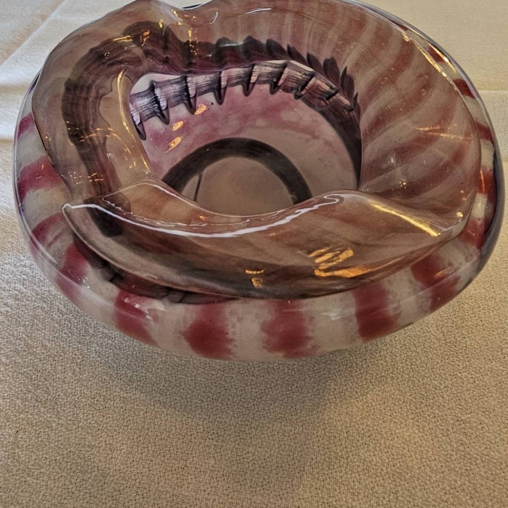 Art glass. Signed Mtarfa/Valletta ashtray